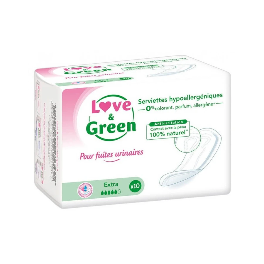 Love&Green Perdite urinarie Extra 10 assorbenti