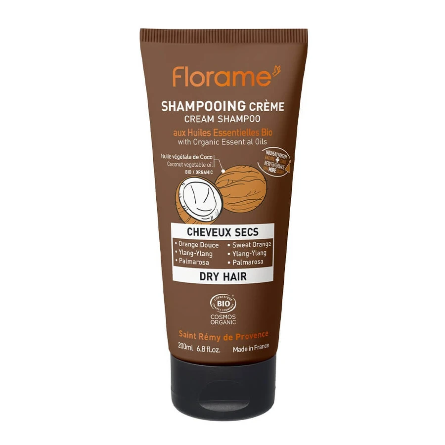 Florame Creme-Shampoo für trockenes Haar mit ätherischen Bio-Ölen 200 ml