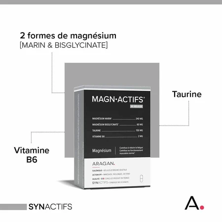 Aragan Synactifs Magnesio 60 Cápsulas