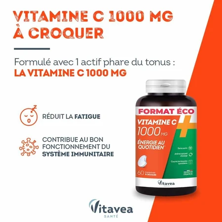 Vitavea Santé Vitamine C 1000 mg Energie zilnică 60 comprimate