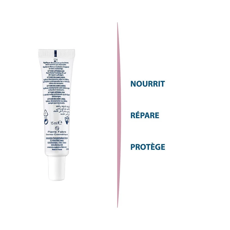 Ducray Ictyane Balsam für rissige und beschädigte Lippen 15ml
