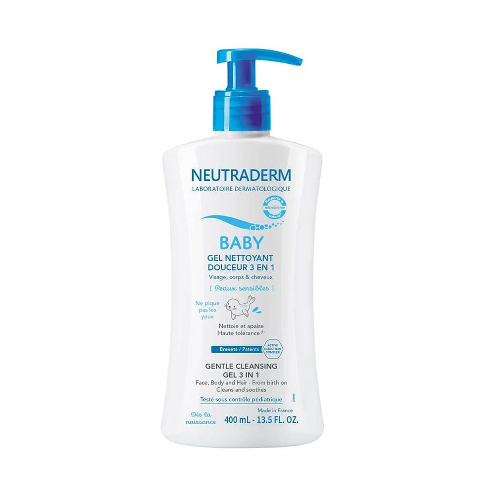 Neutraderm Baby Gentle 3in1 Cleansing Gel für empfindliche Haut 400 ml