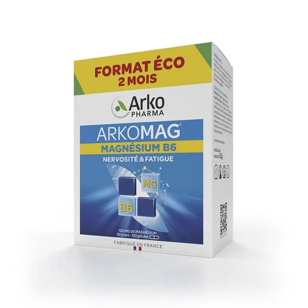 Arkopharma Arkomag Magnesium B6 Nervositeit en vermoeidheid 120 capsules