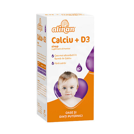 Calcium + Vitamin D3 Sirup Alinan, 150 ml, Fiterman Pharma