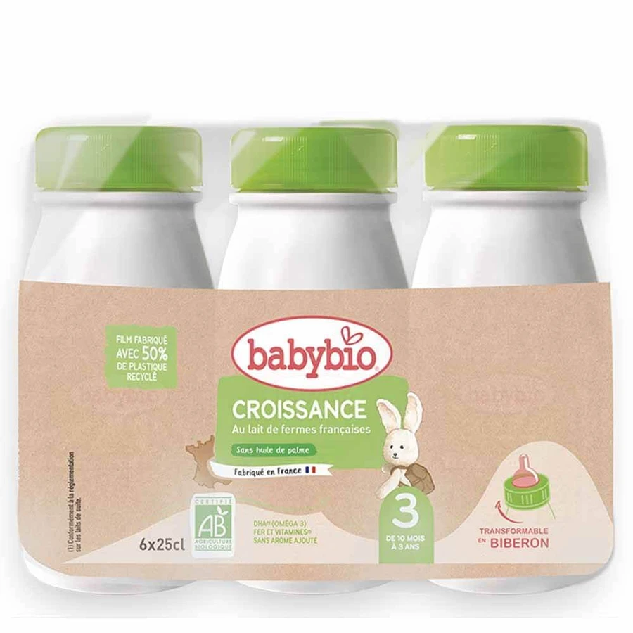 Babybio Lait Croissance Bio Vanaf 10 maanden 6x25cl