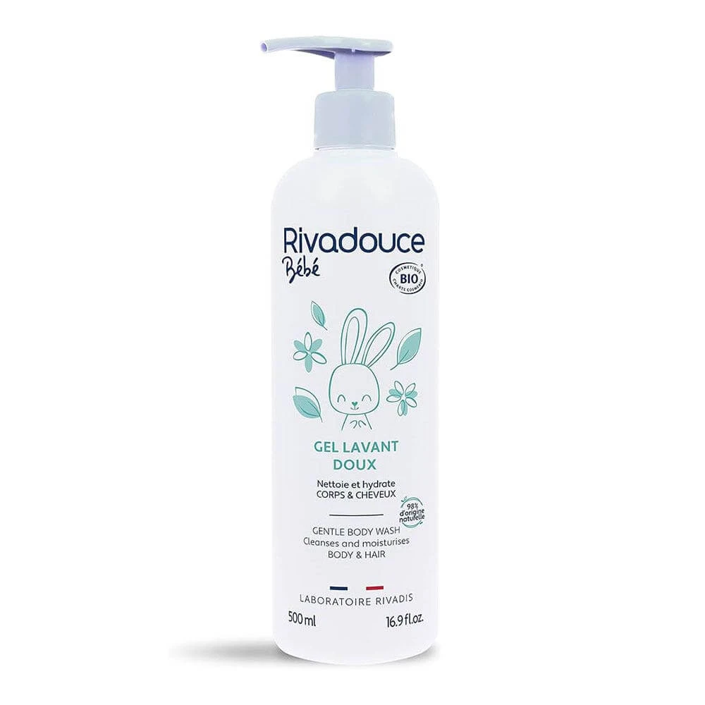 Rivadouce Baby Sanftes Bio-Reinigungsgel für Körper und Haare 500ml