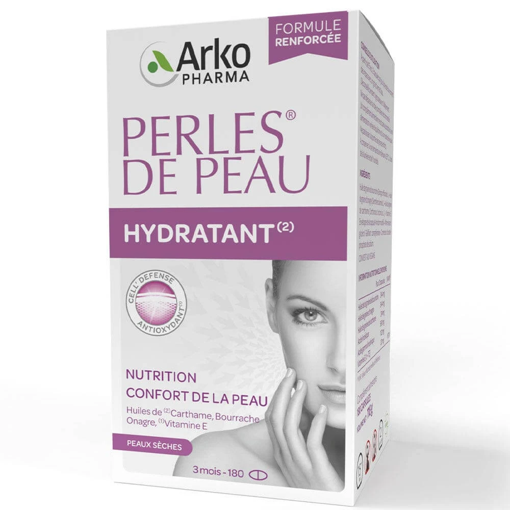 Arkopharma Perles De Peau Feuchtigkeitscreme, 180 Kapseln