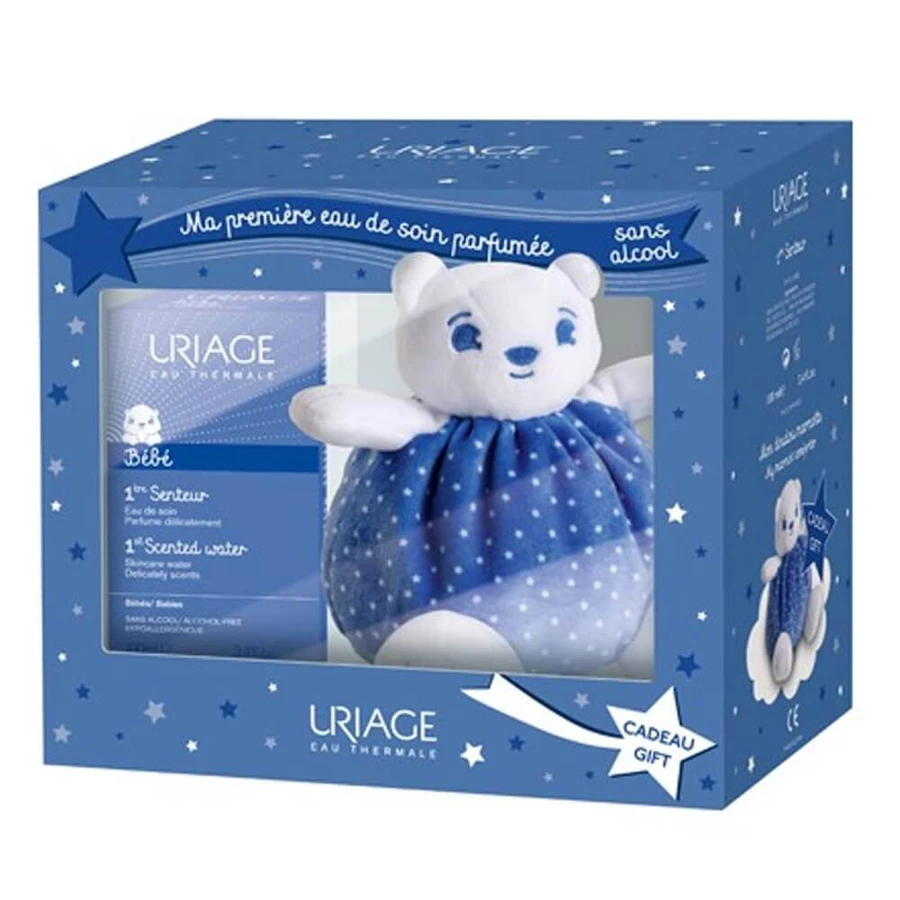 Uriage Tratamente pentru bebeluși și copii Set apă parfumată pentru bebeluși 100ml + pluș Marmot