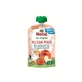 Biologische puree van perziken, aardbeien, appels en haver Pelican Peach, 100 g, Holle