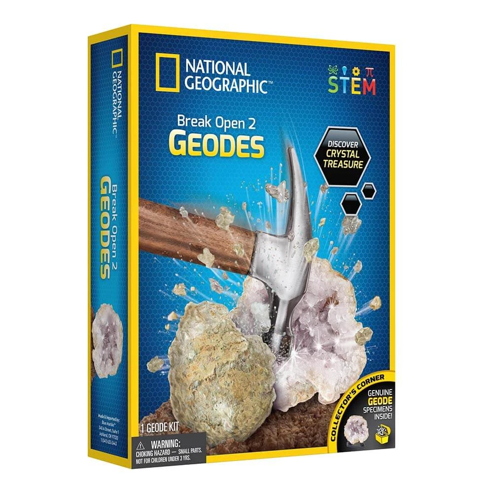 Kreatives STEM-Kit: Eine Geode zerbrechen lernen, ab 8 Jahren, National Geographic
