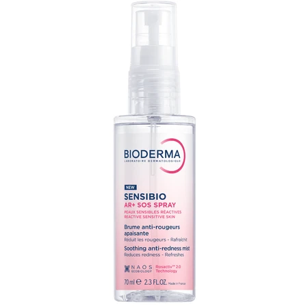 Kalmerende anti-roodheid spray voor de gevoelige en reactieve huid Sensibio AR+, 70 ml, Bioderma