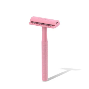 Klassisches Rasiermesser mit Edelstahlklinge und Minen, Pink, 1 Stück, Meloni