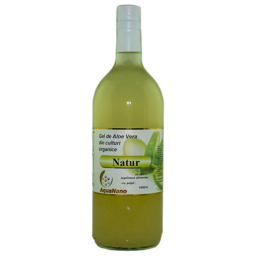 Gel de aloe vera natur, 1 L, Aquanano