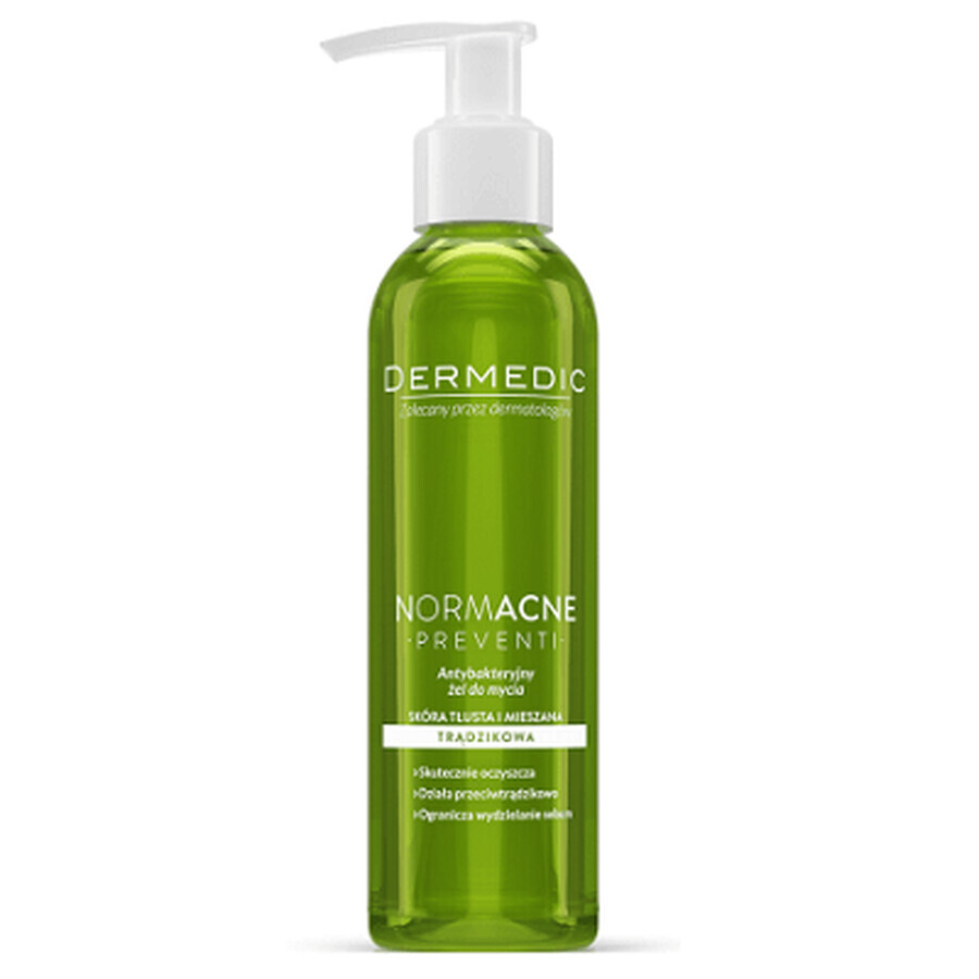 Dermedic NormAcne Gel de curățare antibacterian, 200ml