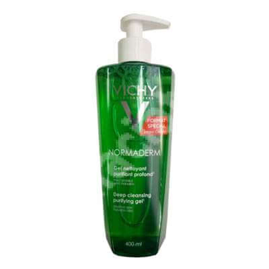 Gel de curățare în profunzime Normaderm, 200 + 200 ml cadou, Vichy