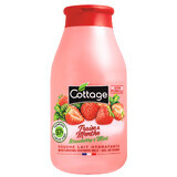Feuchtigkeitsspendendes Duschgel mit Milch, Erdbeer- und Minzextrakt, 250 ml, Cottage