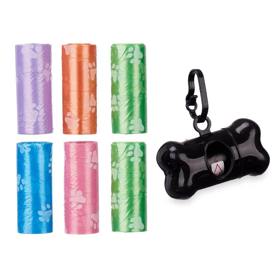 Dispenser di Buste per Animali Domestici Plastica Set (12 Unità)