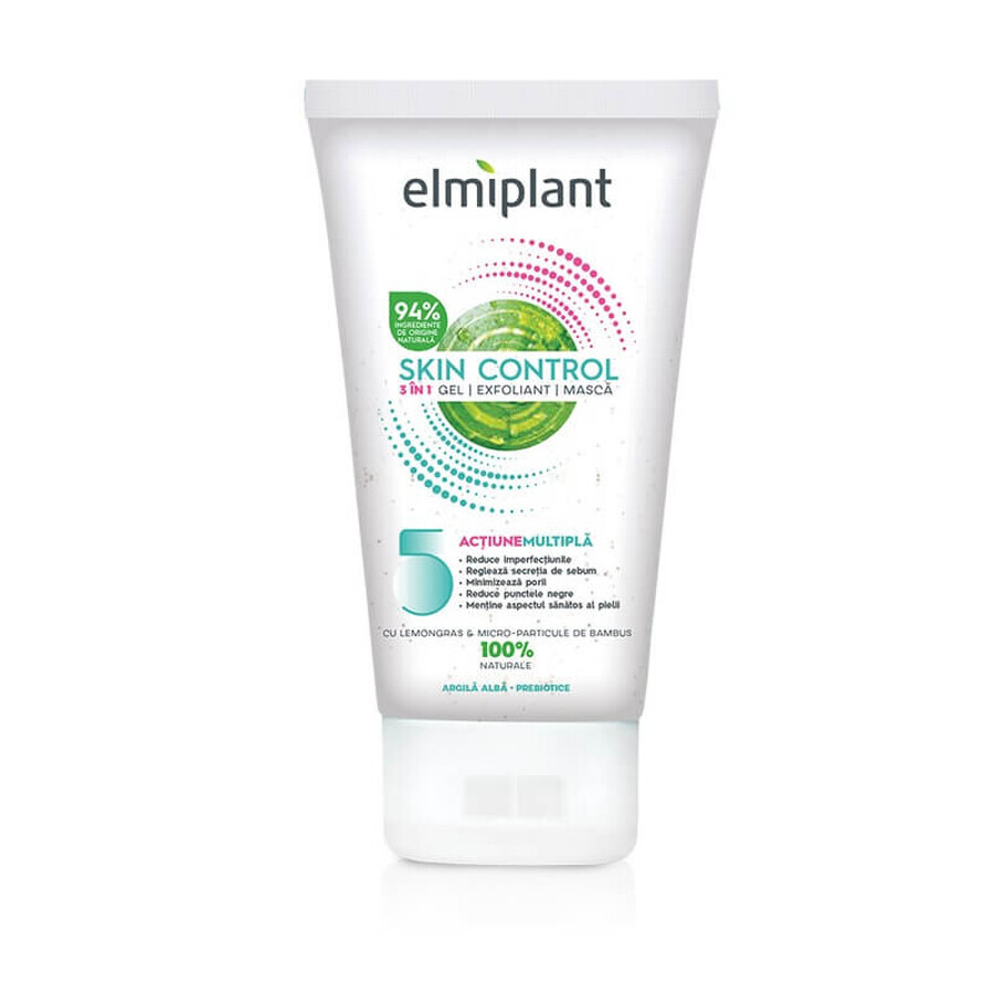 Skin Control 3in1 Gel-Peeling-Maske, 150 ml, Elmiplant