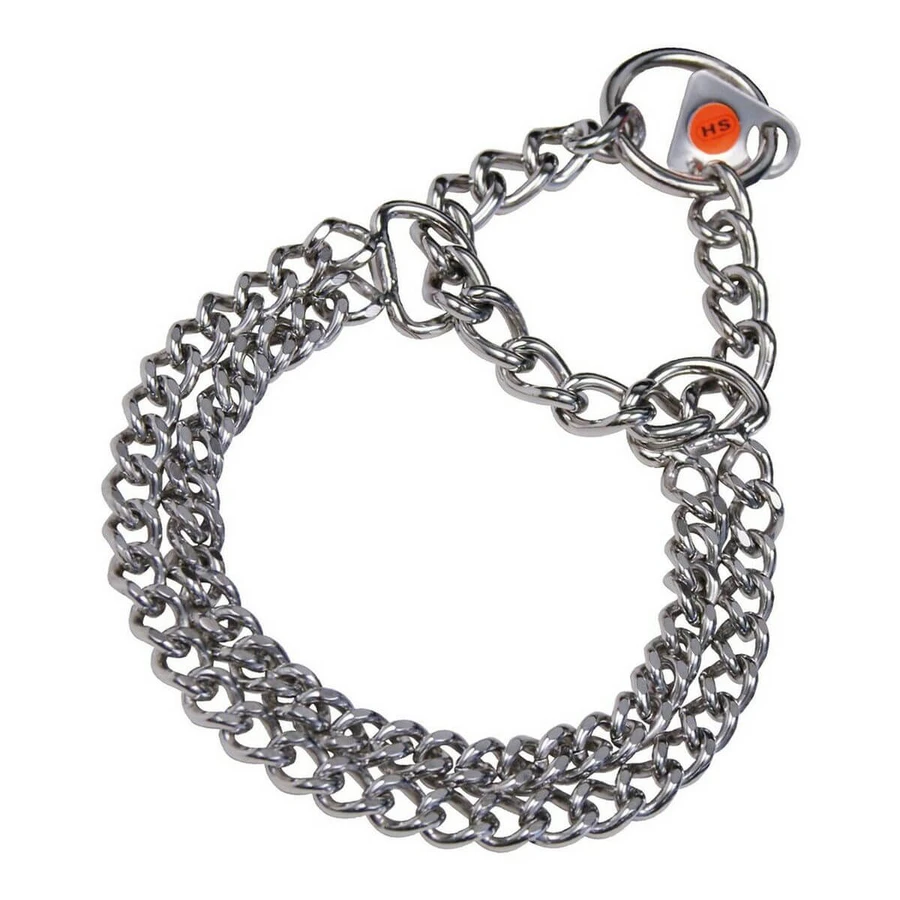Hondenhalsband Hs Sprenger Zilverkleurig 2 mm Dubbel Schakels 50 cm