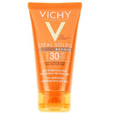 Gel-fluid hidratant intensificator al bronzului pentru fata SPF 30 Ideal Soleil, 50 ml, Vichy