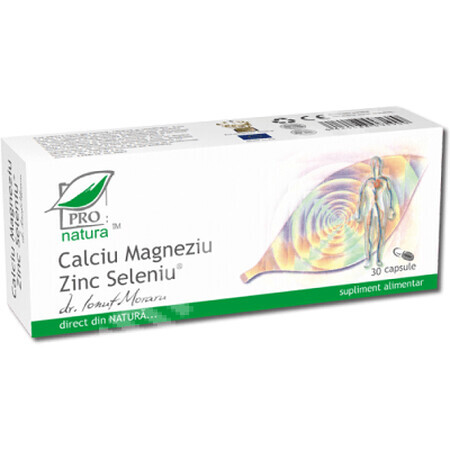 Calcium Magnesium Zink Selen, 30 Kapseln, Pro Natura