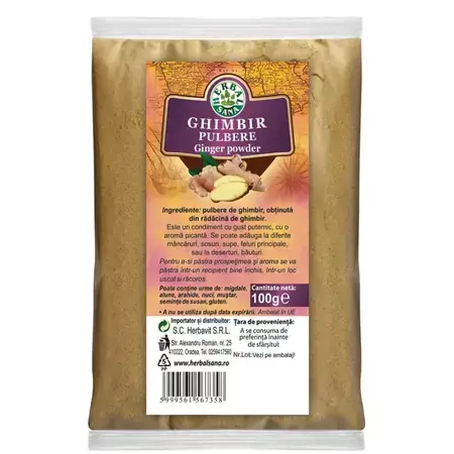 Ingwerpulver, 100 g, Herbal Sana