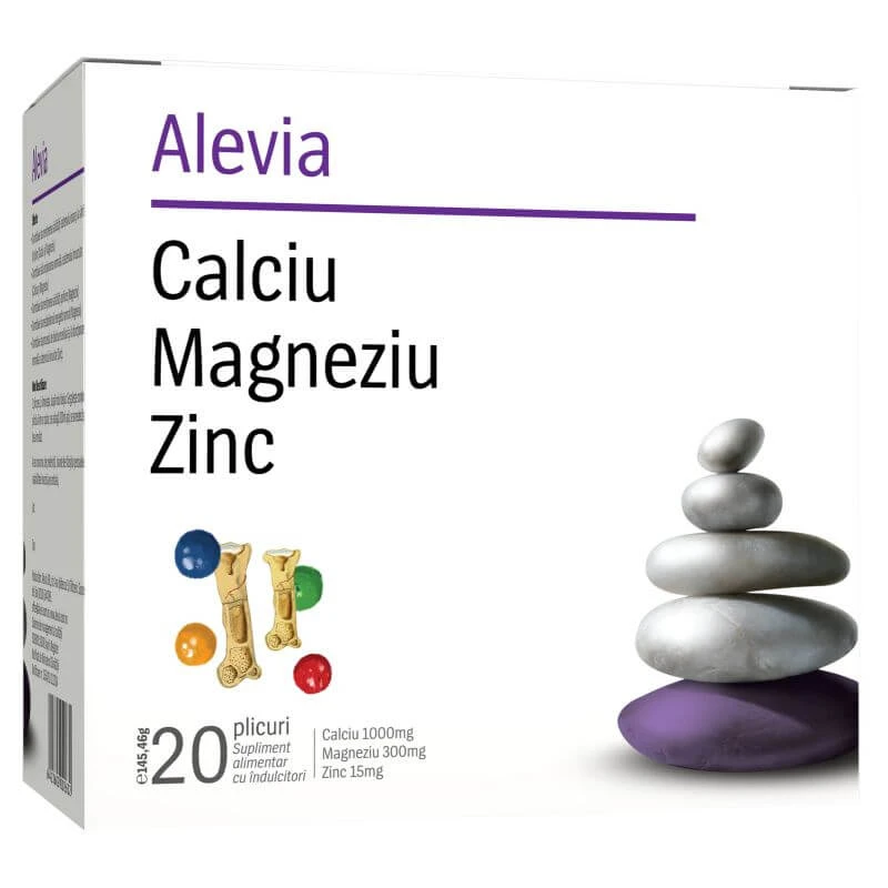 Calcium-Magnesium-Zink, 20 Sachets, Alevia