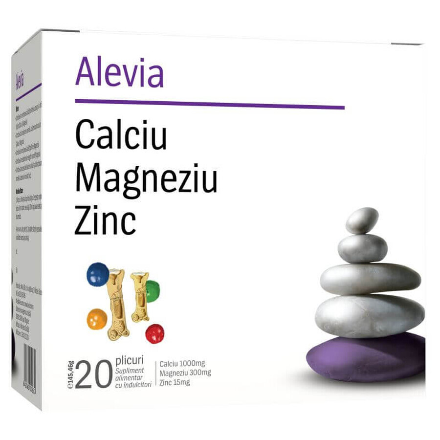 Calcium-Magnesium-Zink, 20 Beutel, Alevia