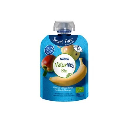 Gustare din para, mar si banane, 90 gr, Naturnes Bio, Nestle