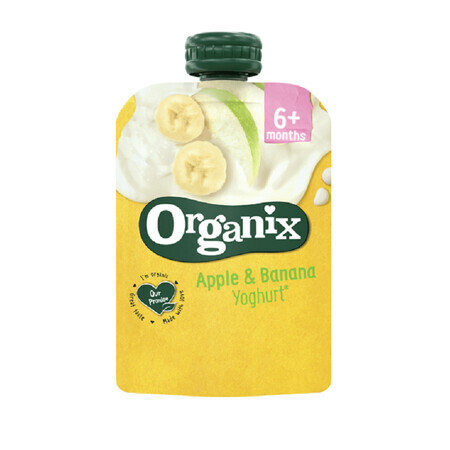 Gustare ecologic (BIO) cu mere si banane, 100 gr, Organix