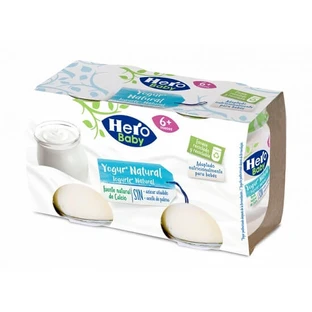 Naturjoghurt, +6 Monate, 2x 120 gr, Hero Baby
