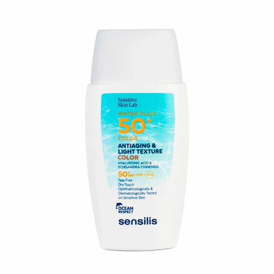 Zonnebrandcrème met Kleur Sensilis Antiaging Light Texture Color SPF 50+ 40 ml