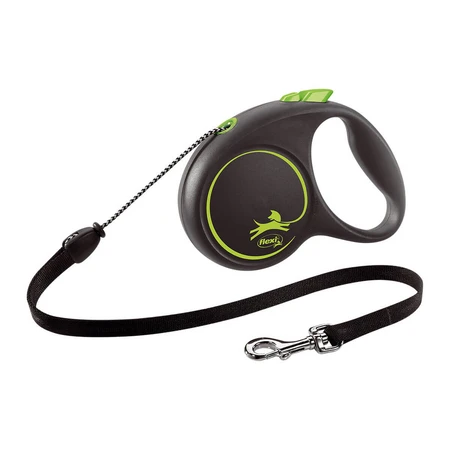 Lesă pentru câine Flexi BLACK DESIGN 5 m Mărimea S Green