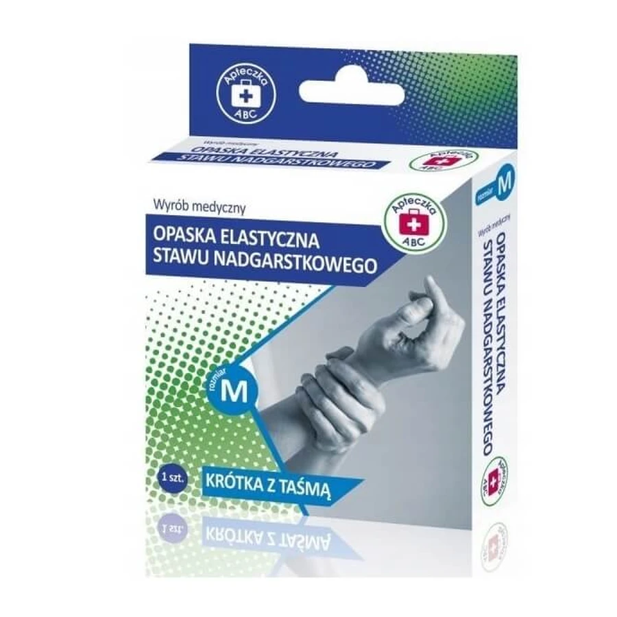 Trousse de premiers secours ABC Bracelet élastique court avec bande M, 1 pièce