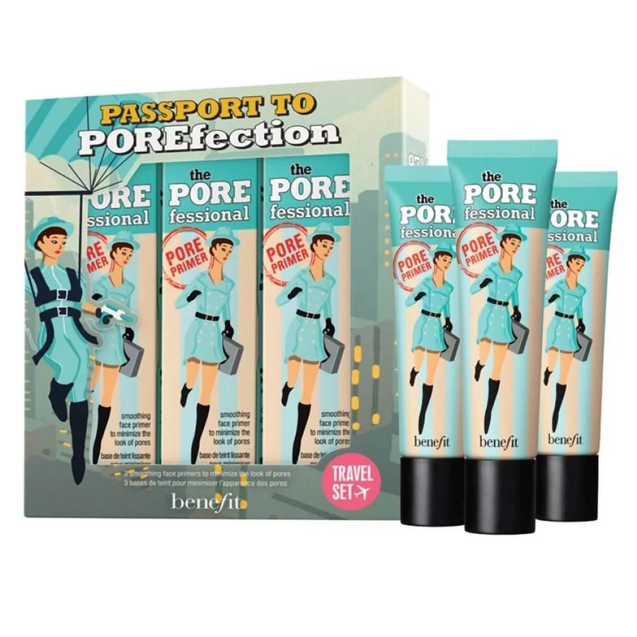 Benefit Passport to Porefection Trio Travel Set Set bază de machiaj, 3x22ml