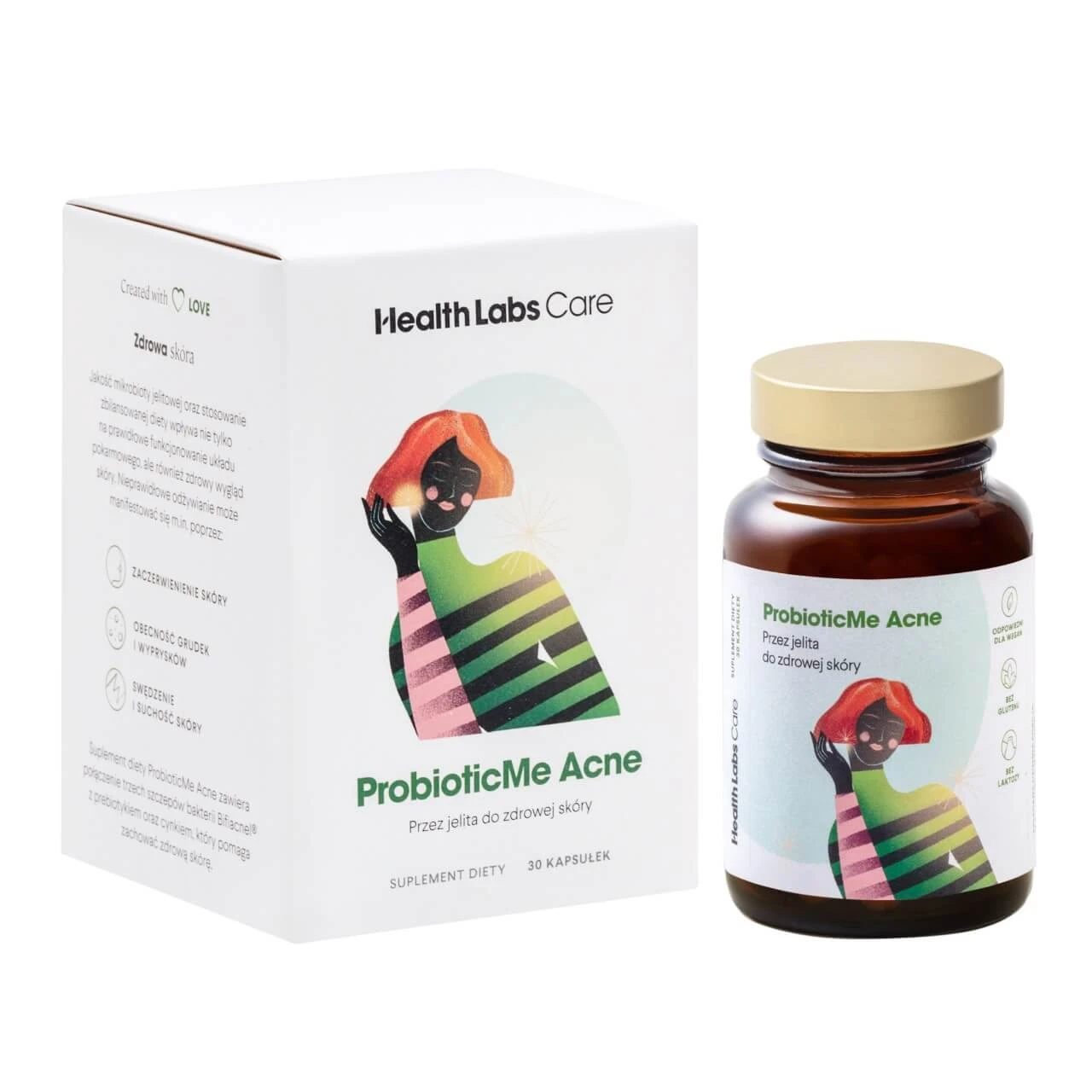 HealthLabs ProbioticMe Akne, 30 Kapseln