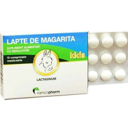 Lapte de măgăriță pentru copii, 15 cps, Ramcopharm