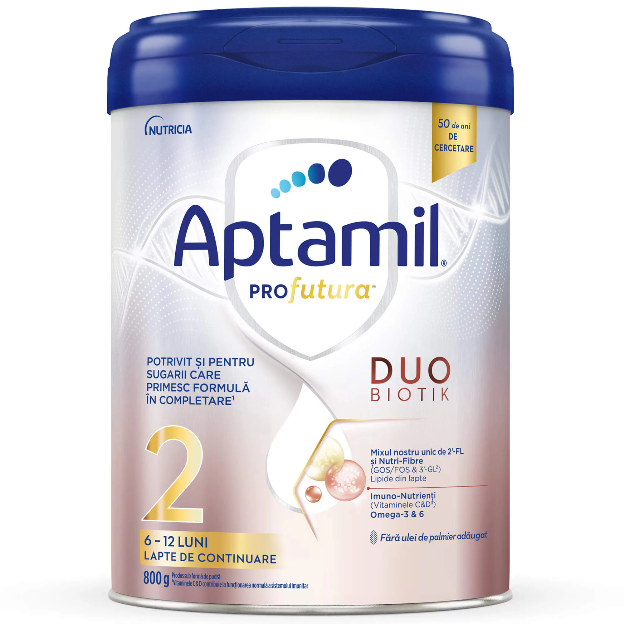 Milchpulver ProFutura 2 Duo Biotik, 6 - 12 Monate, 800 g, Aptamil