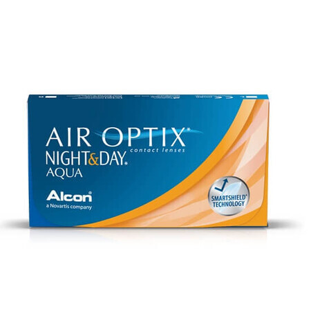 Kontaktlinsen -4.25 Air Optix Night&Day Aqua, 6 Stück, Alcon