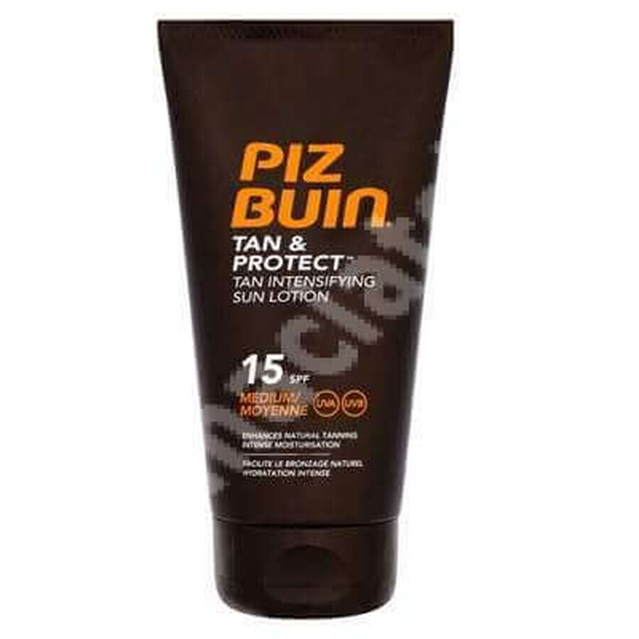 Bräunungsbeschleuniger und Bräunungsschutzlotion SPF 15 Tan &amp; Protect, 150 ml, Piz Buin