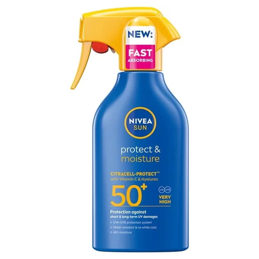 Spray Hidratante SPF50+ Protect & Moisture Sun, 270 ml, Nivea