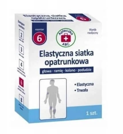 Verbandskasten ABC elastische Bandage Netz Größe 6 Kopf, Arm, Unterschenkel, Knie, , 1 Stück