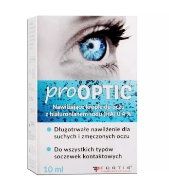 Prooptic, Befeuchtende Augentropfen, 10 ml + Tropfer