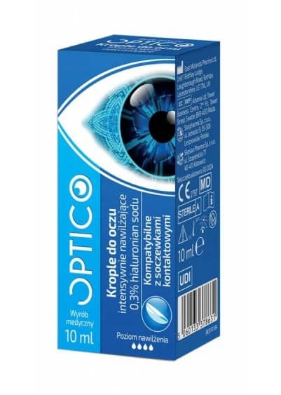 Optico Intensive feuchtigkeitsspendende Augentropfen, 10 ml
