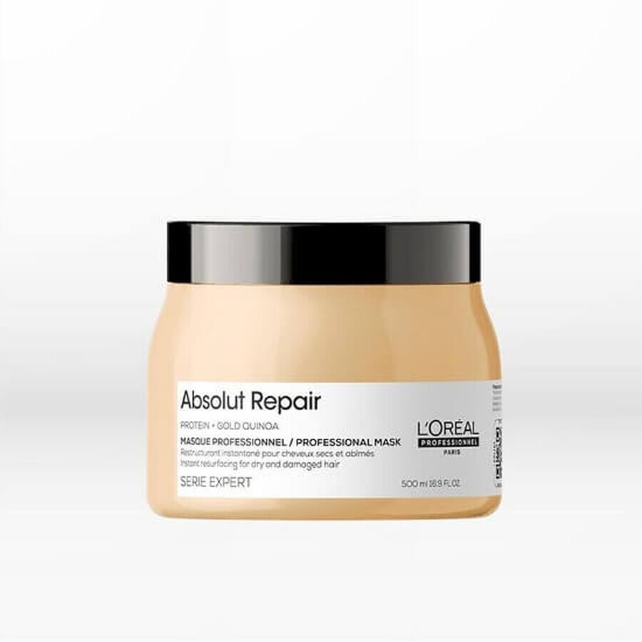 Masca profesionala pentru restructurarea parului uscat si deteriorat, Absolut Repair, 500 ml, Loreal Professionnel