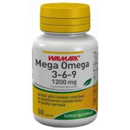 Mega Omega 3-6-9, 30 capsule, Walmark