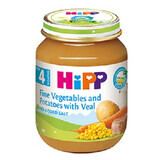 Meniu vitel cu legume si cartofi, +4 luni, 125 g, Hipp