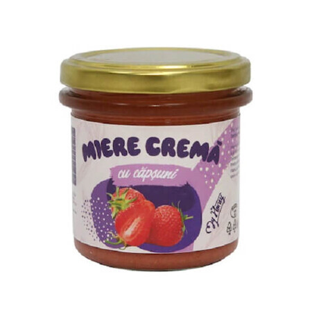 Miere crema cu capsuni, 200g, Apisrom