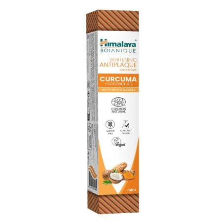 Zahnweißpasta mit Kurkuma und Kokosnussöl, 75 ml, Himalaya