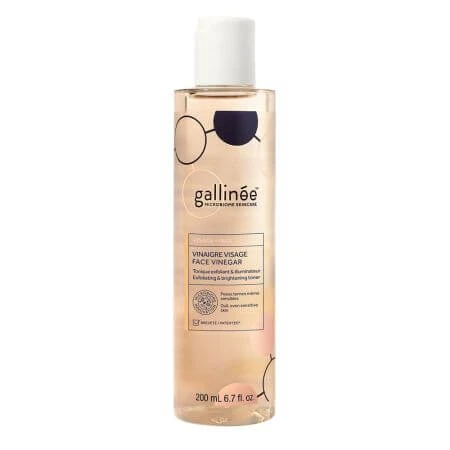 Essig-Peeling und aufhellende Toning Lotion, 200 ml, Gallinee
